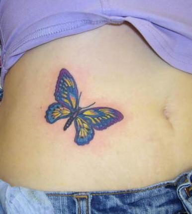 женская татуировка бабочка