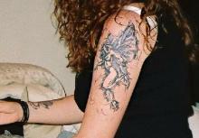 Татуировка на руке - фея